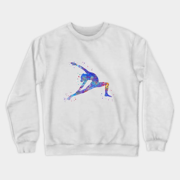 Gymnastics girl Crewneck Sweatshirt by RosaliArt